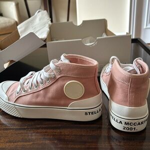 Stella McCartney fabric sneakers. Blush colour. Never worn with box and dust bag